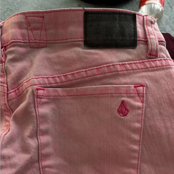 Volcom Women's Pink Ombre High Rise Skinny Jeans Legging Fit - Picture 9 of 11